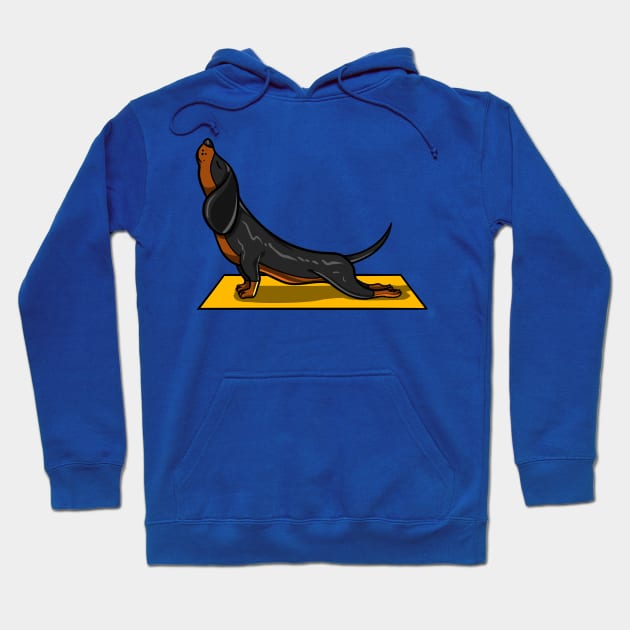 Wiener Dog Yoga Lover Pet Hoodie by underheaven